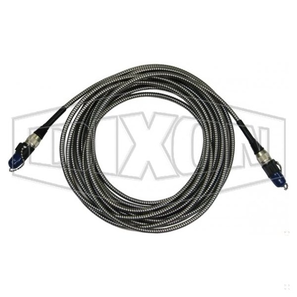 ADS Spillguard Armored Cable, 3 Pin Connector, For Use with ADS Spillguard System, 316 SS